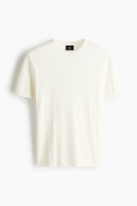 Slim Fit Knitted T-shirt