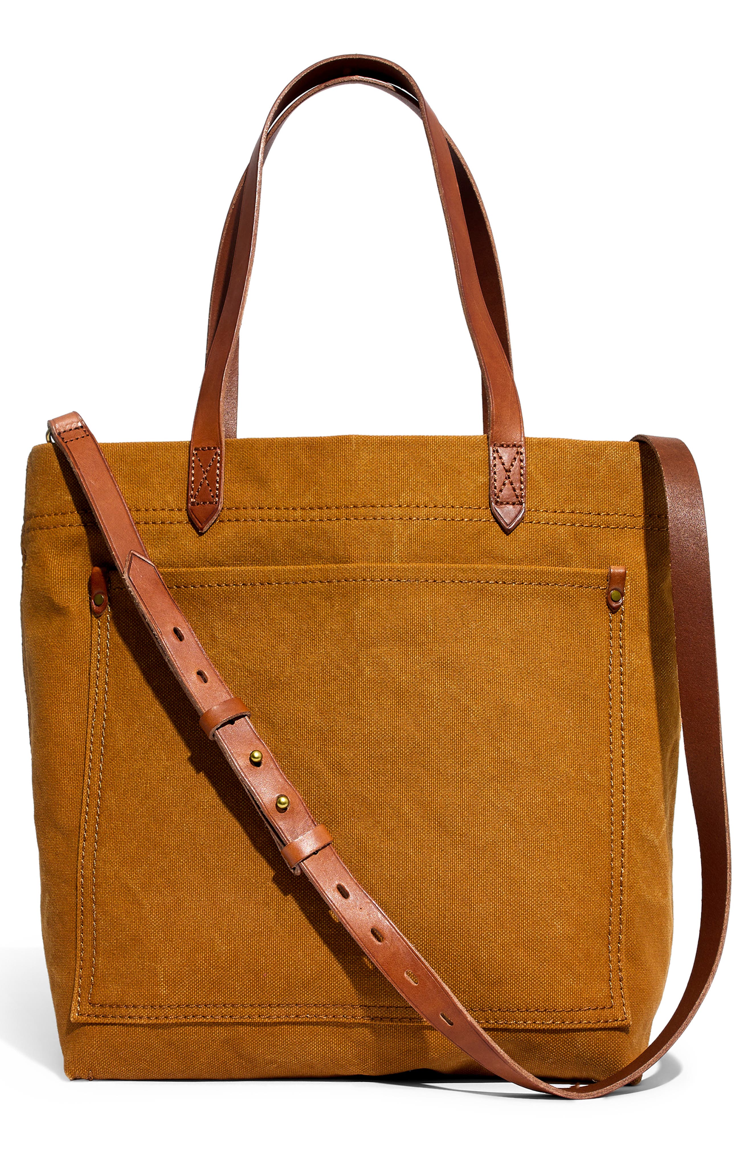 Medium Canvas Transport Tote, Main, color, ACORN