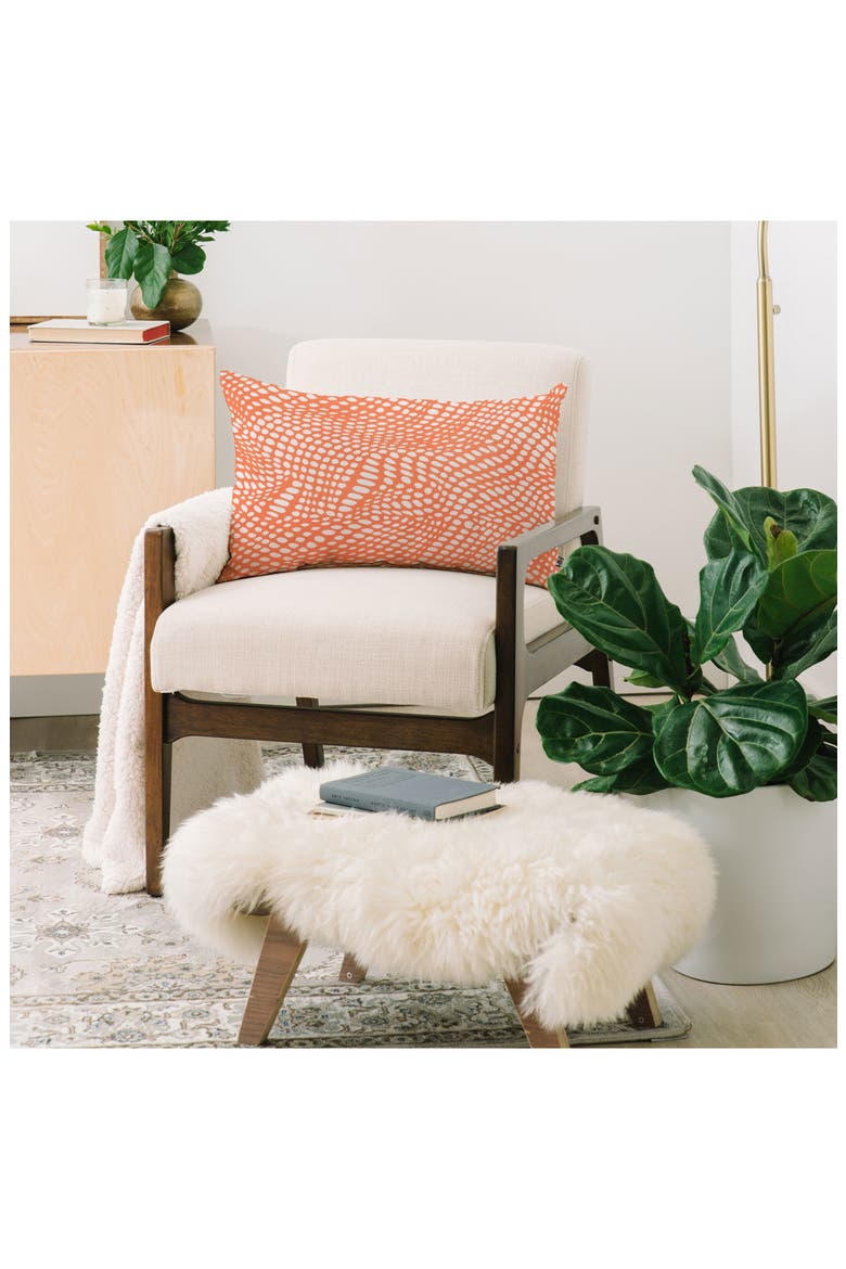 Wagner Campelo Dune Dots Lumbar Throw Pillow, Alternate, color, ORANGE