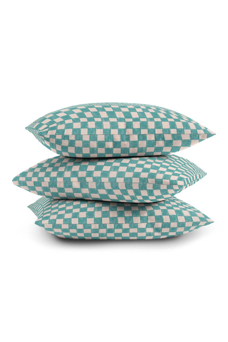 Alice Check Accent Pillow, Alternate, color, BLUE