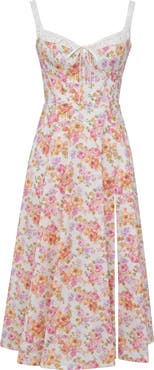 HOUSE OF CB Sabrina Corset Fit & Flare Dress