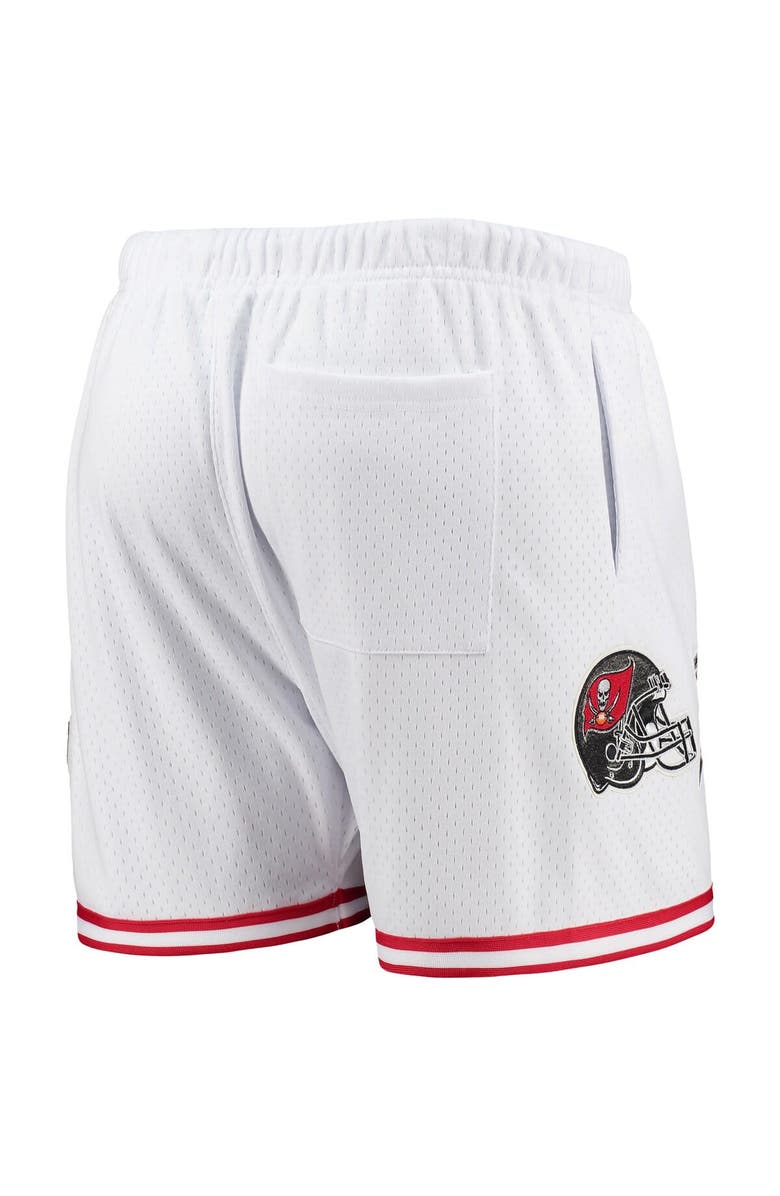 PRO STANDARD Men's Pro Standard White/Red Tampa Bay Buccaneers Mesh Shorts, Alternate, color, White