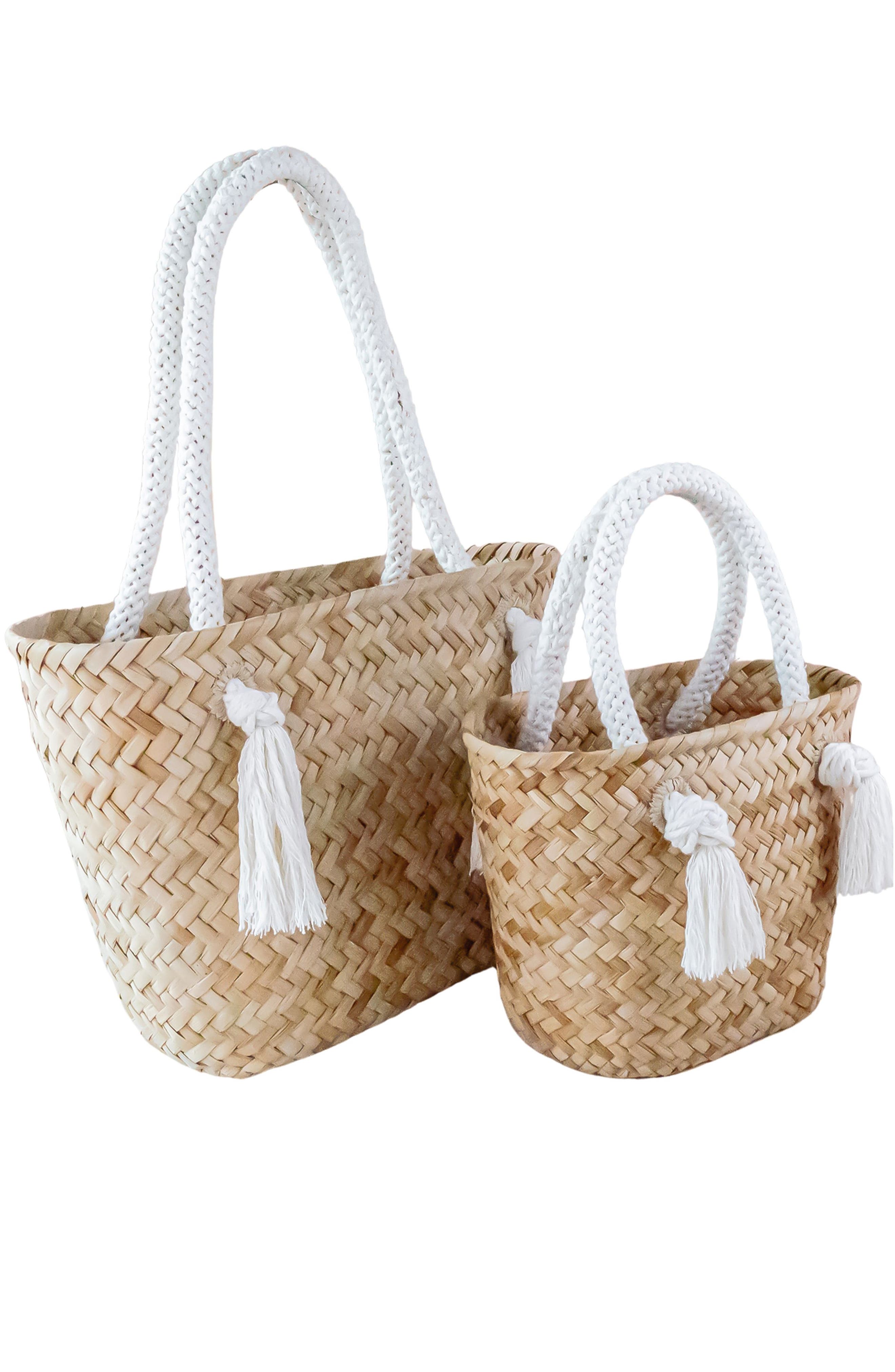 Mini Seagrass Tote, Alternate, color, OAT