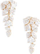 Nadri Deluxe Cluster Cubic Zirconia Drop Earrings
