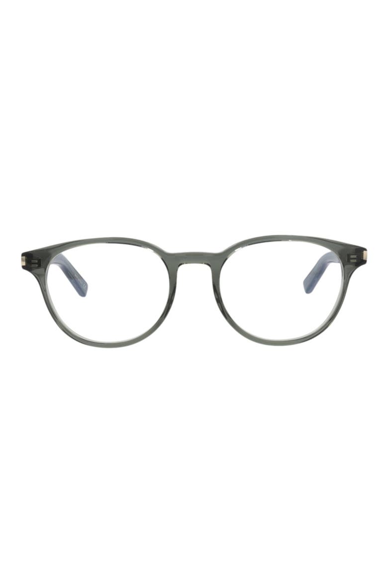 50mm Round Optical Glasses, Main, color, GREEN GREEN TRANSPARENT