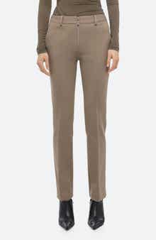 Pintuck Pleat Slim Pants