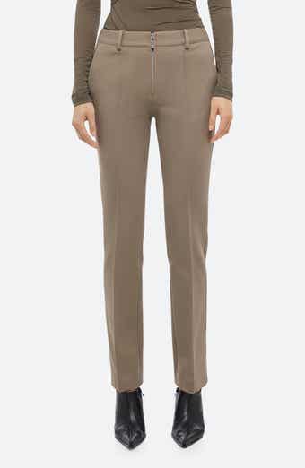 Pintuck Pleat Slim Pants