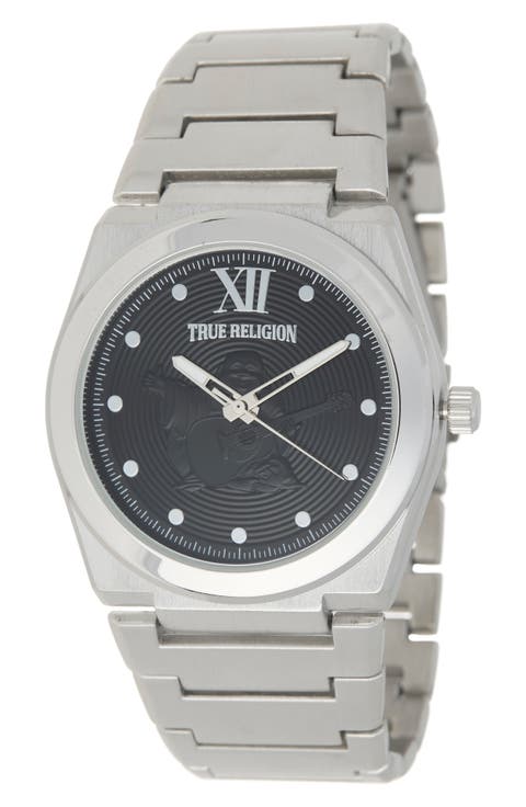 Logo Two-Tone Bracelet Watch, 43mm