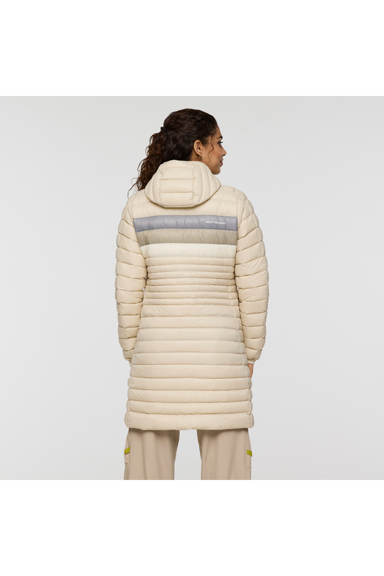 Fuego Down Parka - Women's, Alternate, color, Cream Stripes