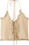 MANGO TEEN Bows Knit Halter Top