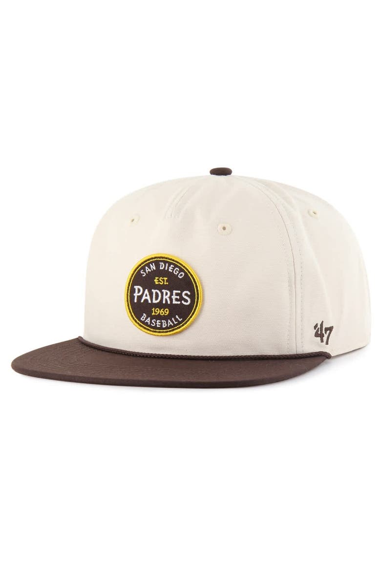 '47 Men's '47  Cream San Diego Padres Payson Captain Adjustable Hat, Main, color, Cream