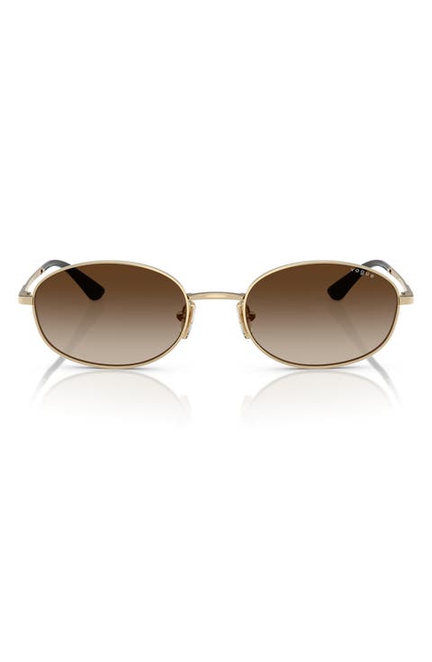 56mm Oval Sunglasses