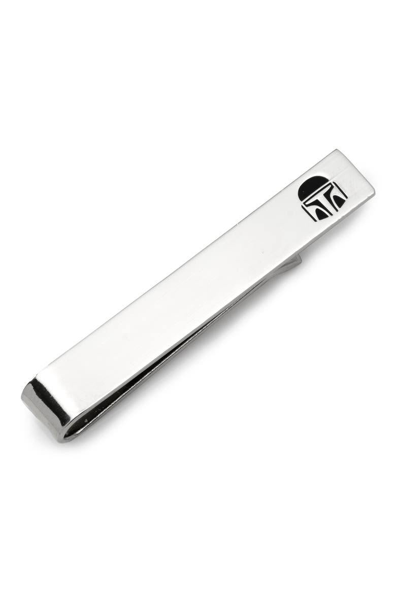Mandalorian Tie Bar, Main, color, SILVER