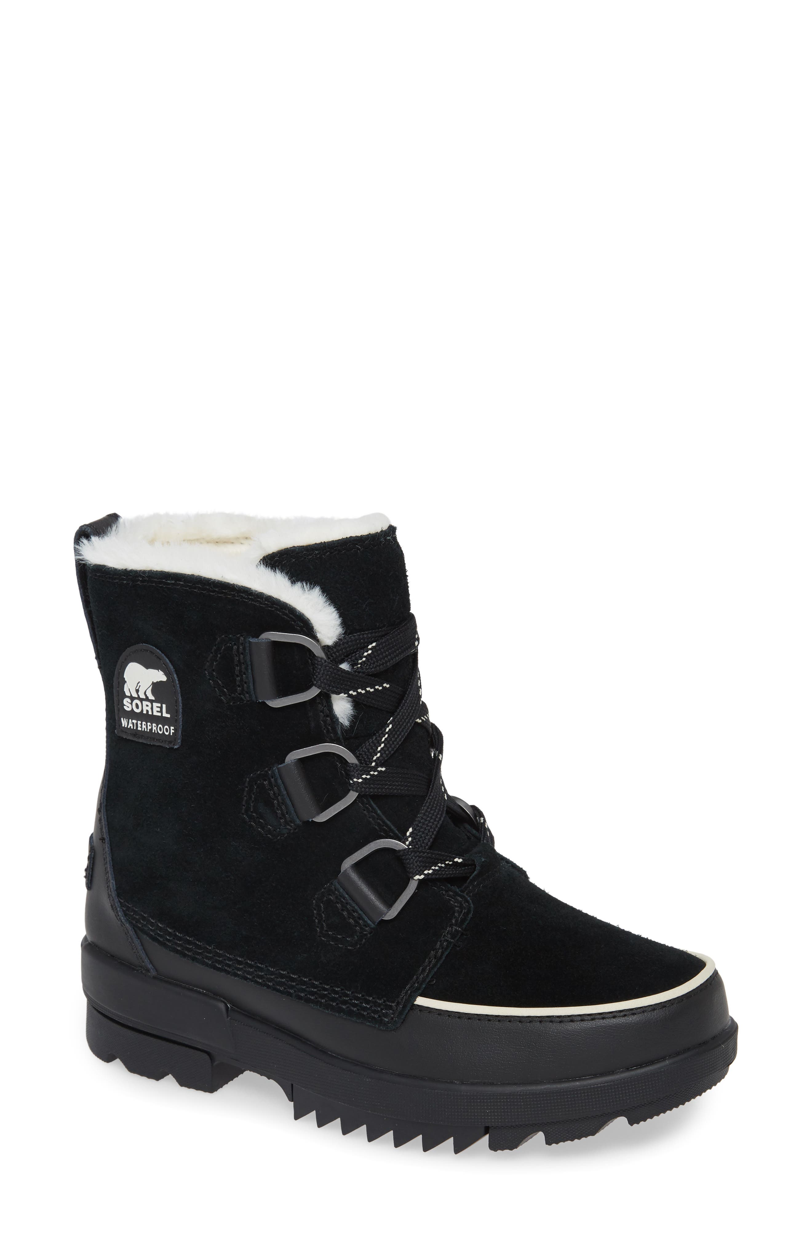 SOREL Tivoli IV Waterproof Winter Boot, Main, color, Black Suede - holiday gifts for christmas