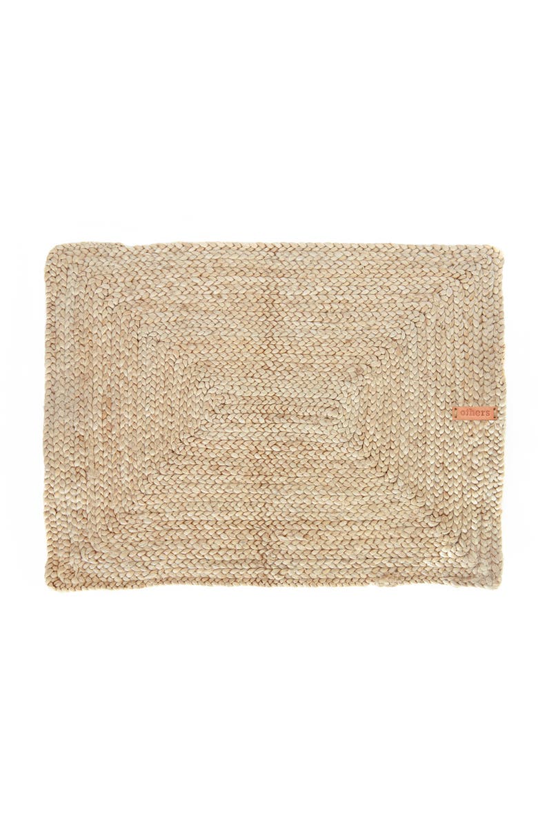 Others Trade for Hope Rectangular Placemat Leather Tag, Main, color, Natural
