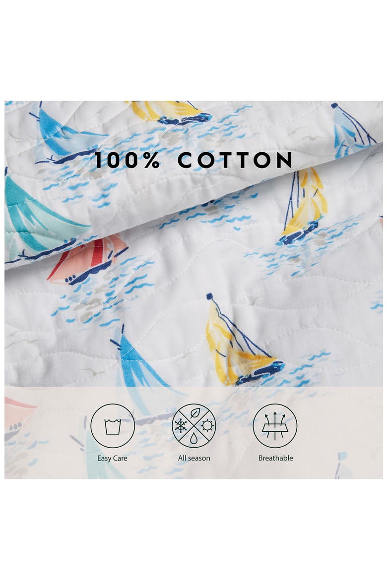 Ahoy Twin Quilt & Sham Set, Alternate, color, BRIGHT BLUE