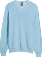johnnie-O Hatched Cotton & Silk Blend Crewneck Sweater