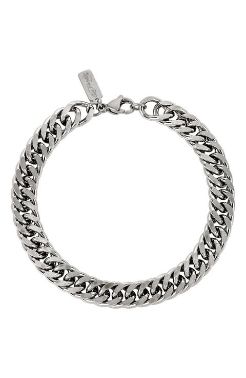 Men's Stainless Steel Curb Chain Bracelet