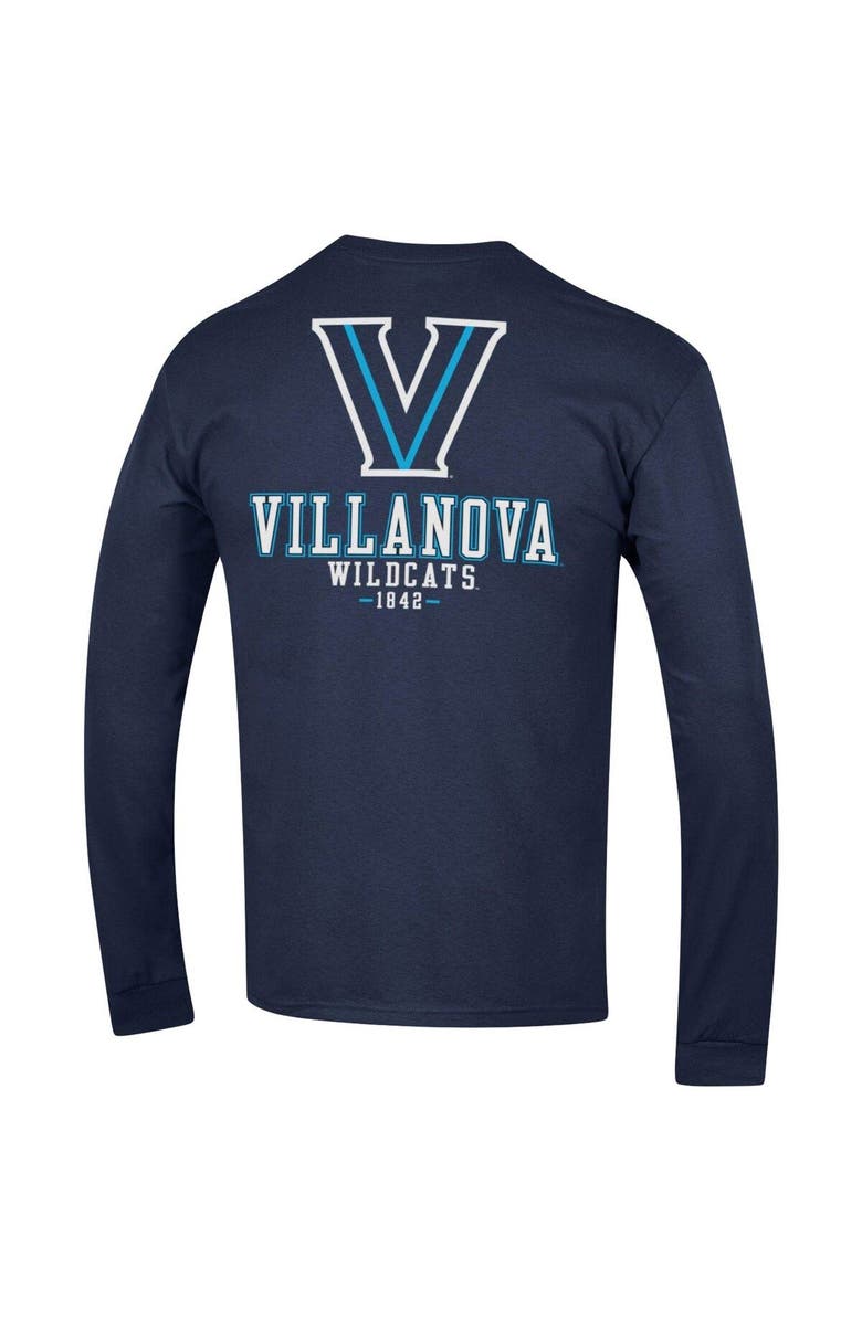 Champion Men's Champion Navy Villanova Wildcats Team Stack Long Sleeve T-Shirt, Alternate, color, 