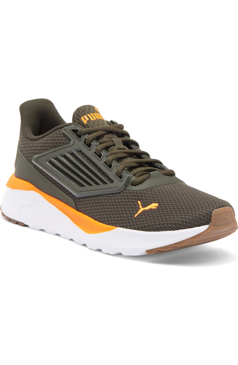 PUMA Tetra Sneaker, Main, color, Dark Olive-Rickie Orange