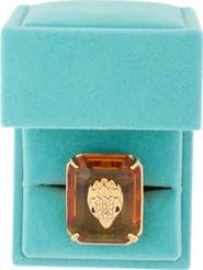 Kurt Geiger London Crystal Cocktail Ring