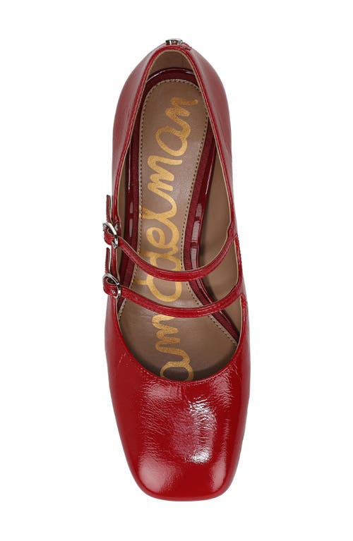 Sam Edelman Sarah Mary Jane Pump In Red