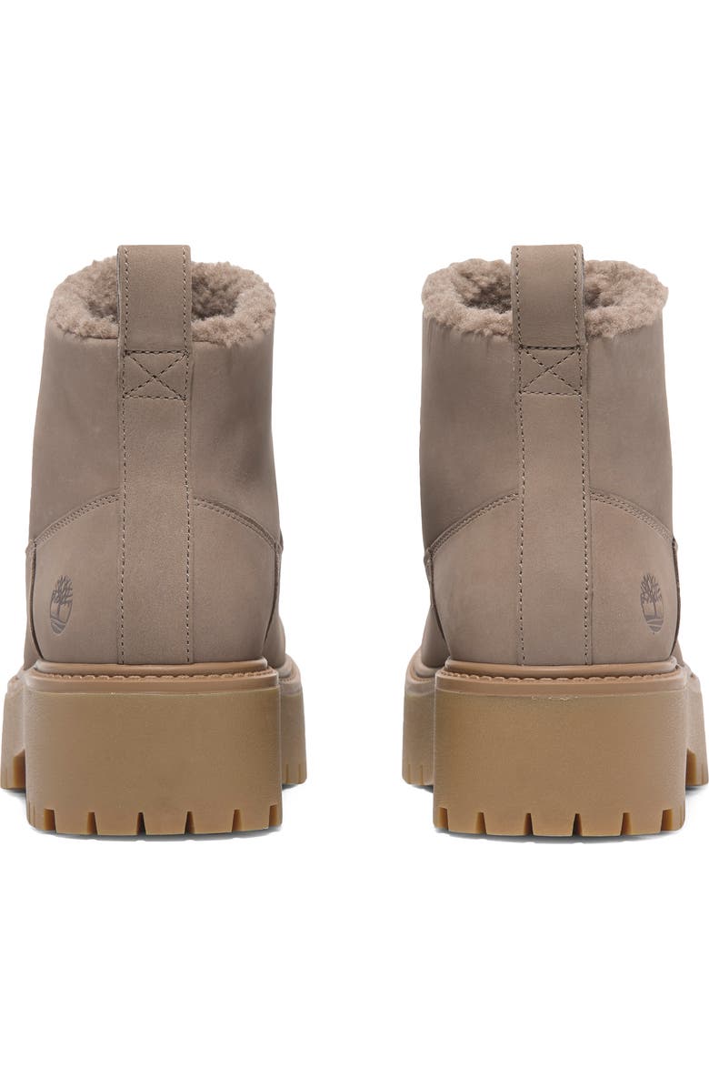 Timberland Stone Street Faux Fur Lined Bootie, Alternate, color, Taupe Nubuck