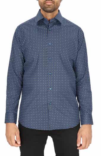 Dot Print Modern Fit Dress Shirt