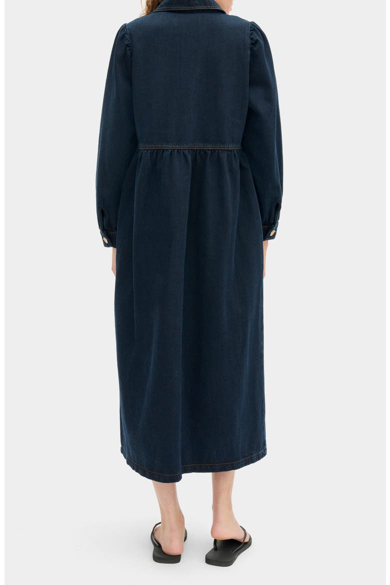 Gabriella Midi Dress, Alternate, color, BLUE BLACK