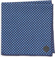 CLIFTON WILSON Diamond Jacquard Wool Pocket Square