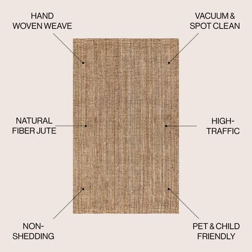 Jonathan Y Pata Hand Woven Chunky Jute Area Rug In Natural