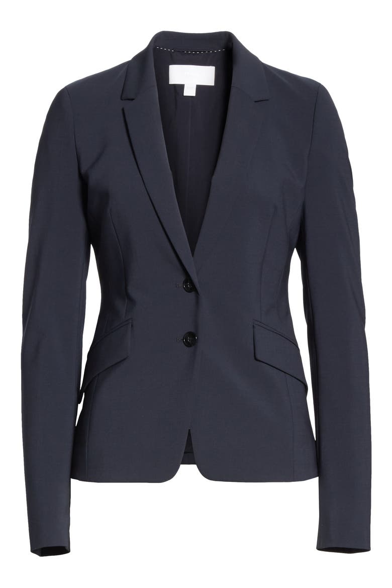 Jiletara Stretch Wool Jacket, Alternate, color, NVY