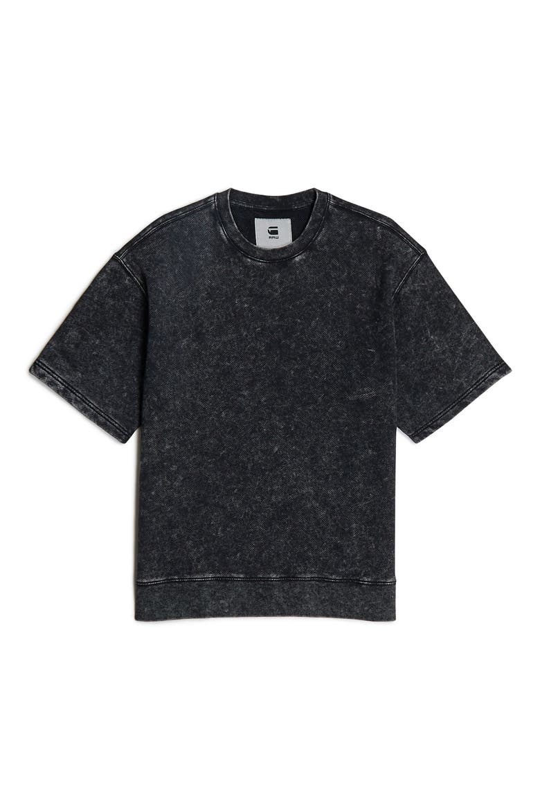 Acid Wash Loose Fit Organic Cotton T-Shirt, Alternate, color, ACID DARK BLACK