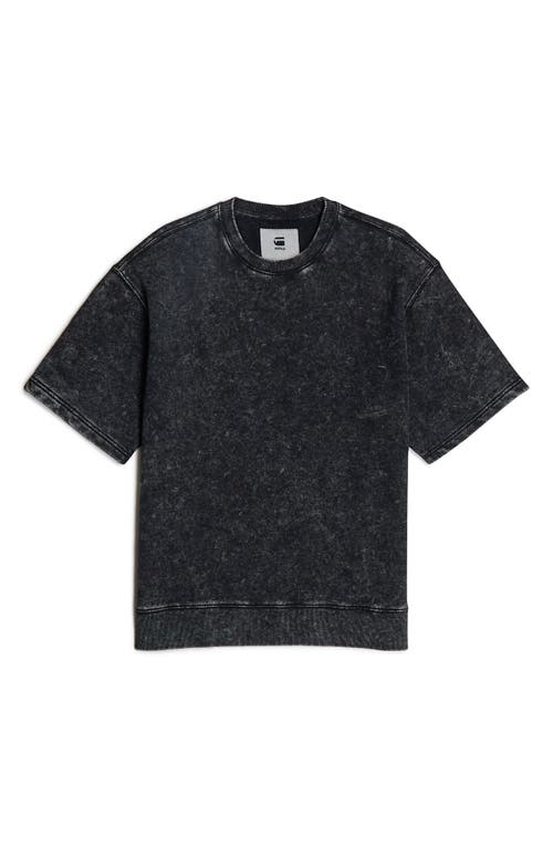 G-star Acid Wash Loose Fit Organic Cotton T-shirt In Black