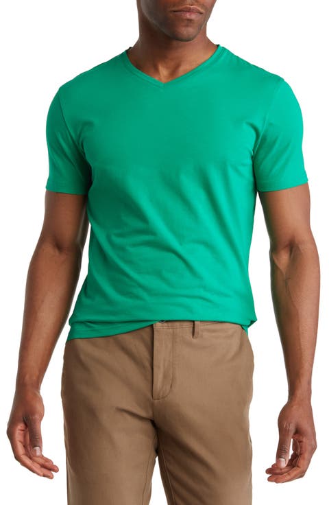 Solid V-Neck T-Shirt