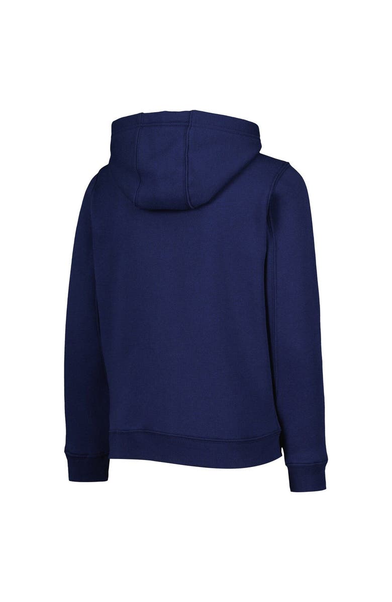 Outerstuff Youth Navy Milwaukee Brewers Wordmark Full-Zip Fleece Hoodie, Alternate, color, Navy