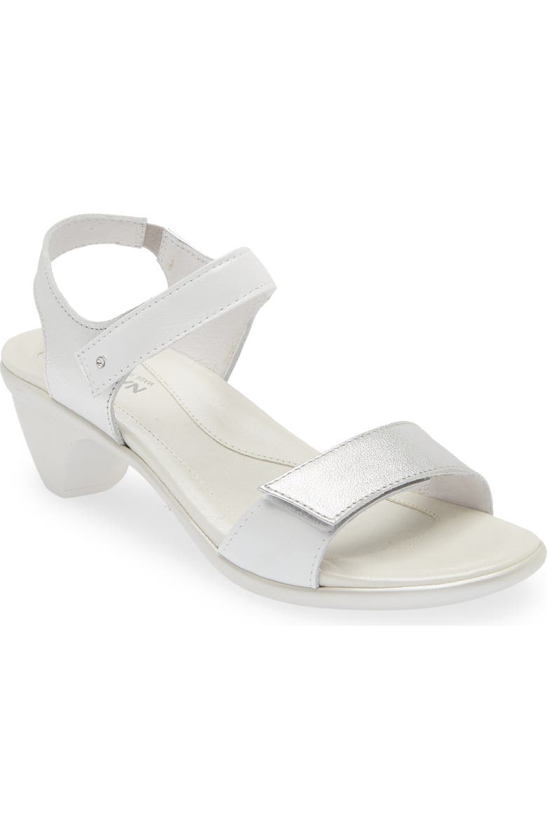 Naot Extant Sandal, Main, color, Silver/ Pearl White