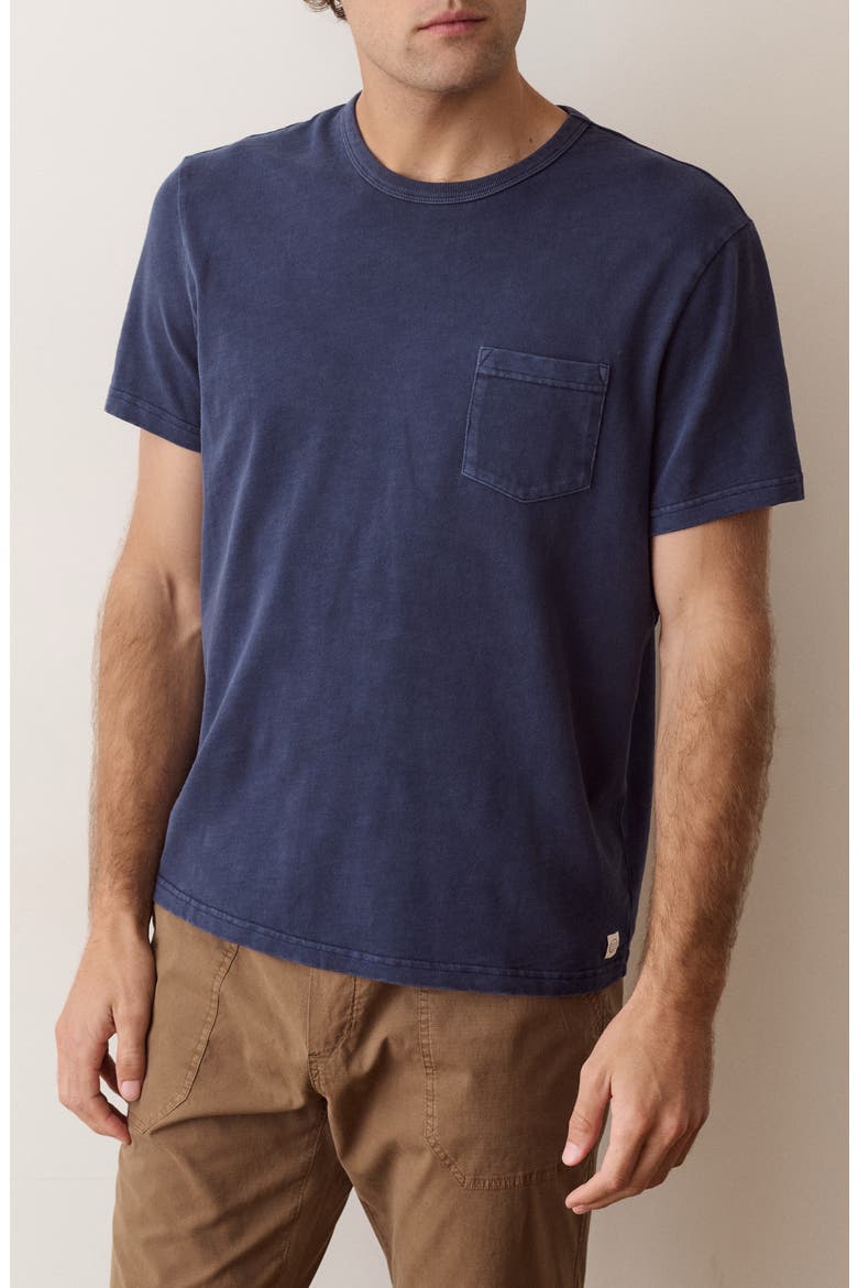 Luxe Slub Pocket T-Shirt, Main, color, NAVY