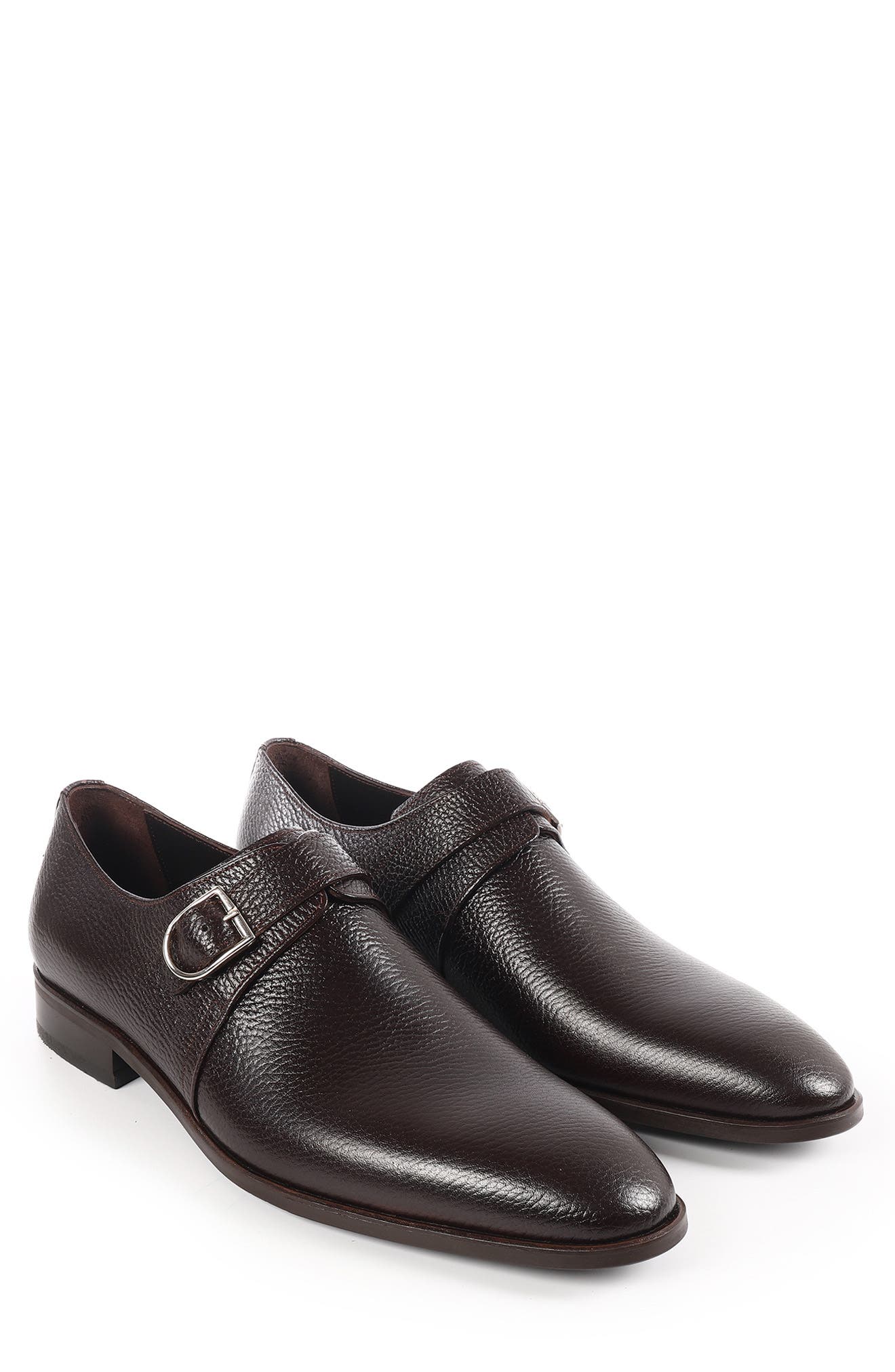 Astra Monk Shoe, Alternate, color, DARK BROWN