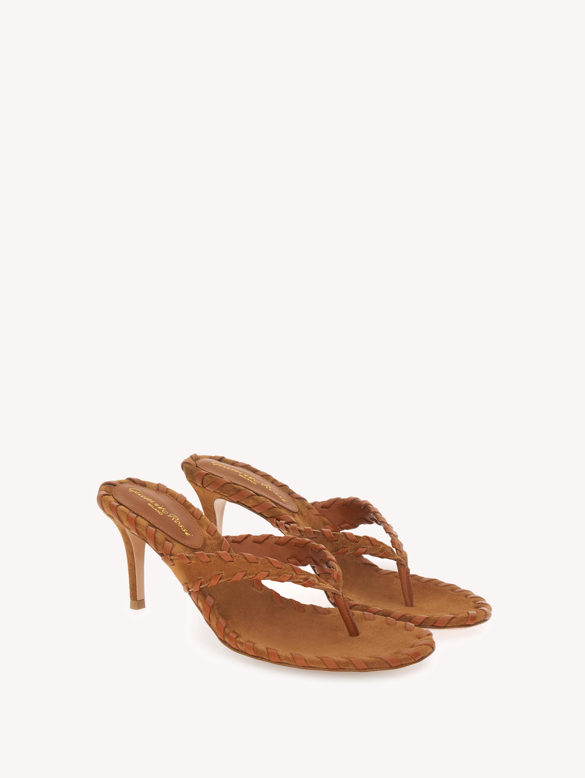Gianvito Rossi Zaira Thong Sandal, Alternate, color, Light Brown Suede