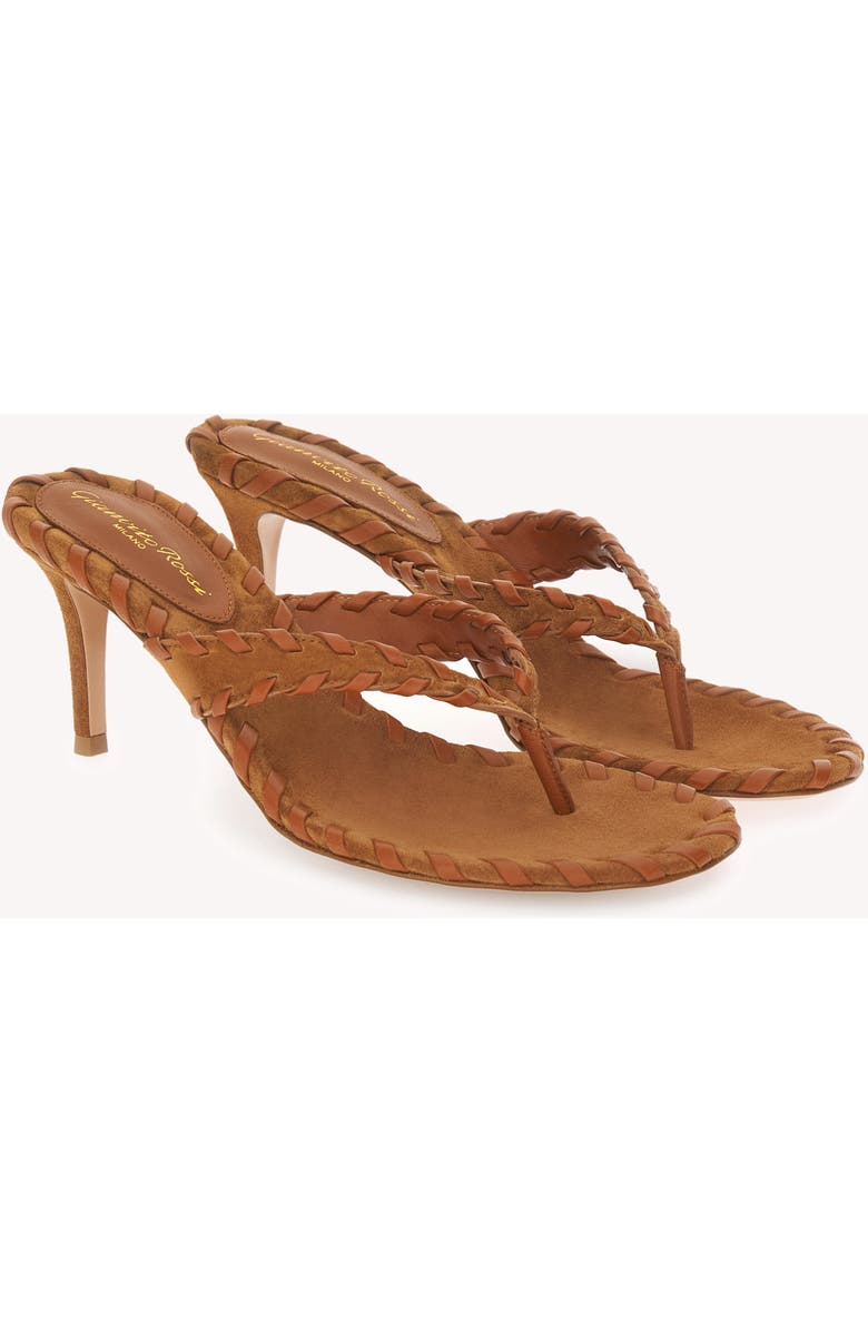 Gianvito Rossi Zaira Thong Sandal, Alternate, color, Light Brown Suede