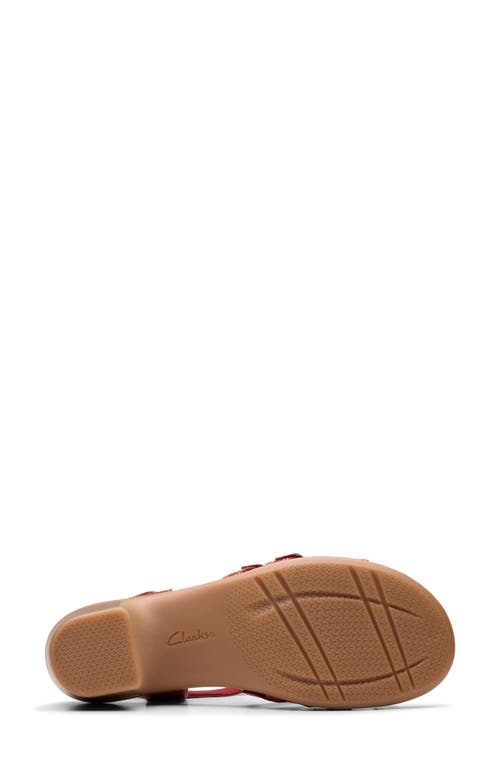 Shop Clarks ® Emily Rose Sandal In Red Leather