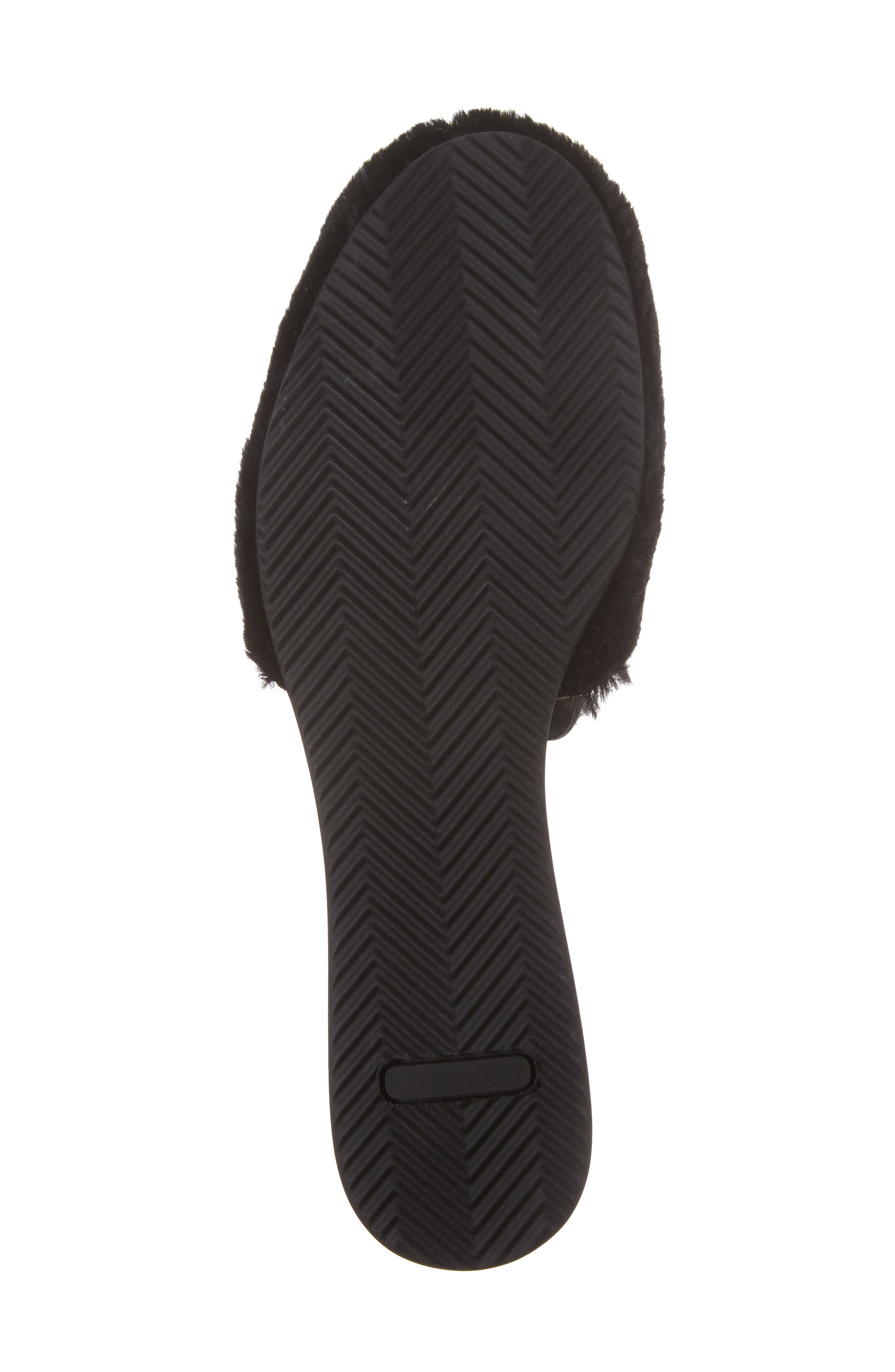 JOSHUA SANDERS Smile Genuine Rabbit Fur Loafer Mule, Alternate, color, 