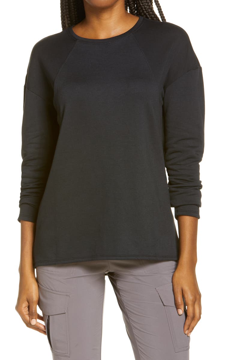 Zella Cozy Long Sleeve Top, Main, color, 