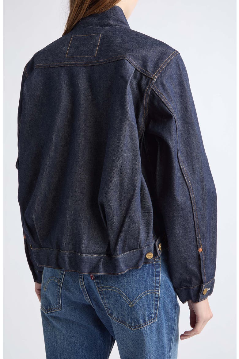 Denim Bomber Jacket, Alternate, color, INDIGO