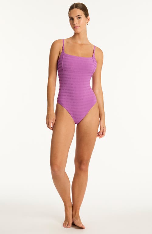 Sea Level Palisades Square Neck One-piece Swimsuit