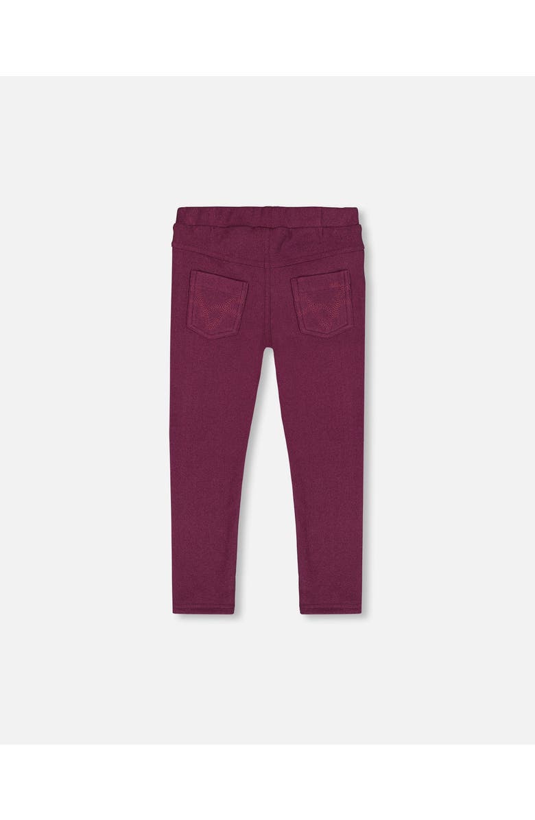 Deux par Deux Girl's Tregging Burgundy, Alternate, color, 