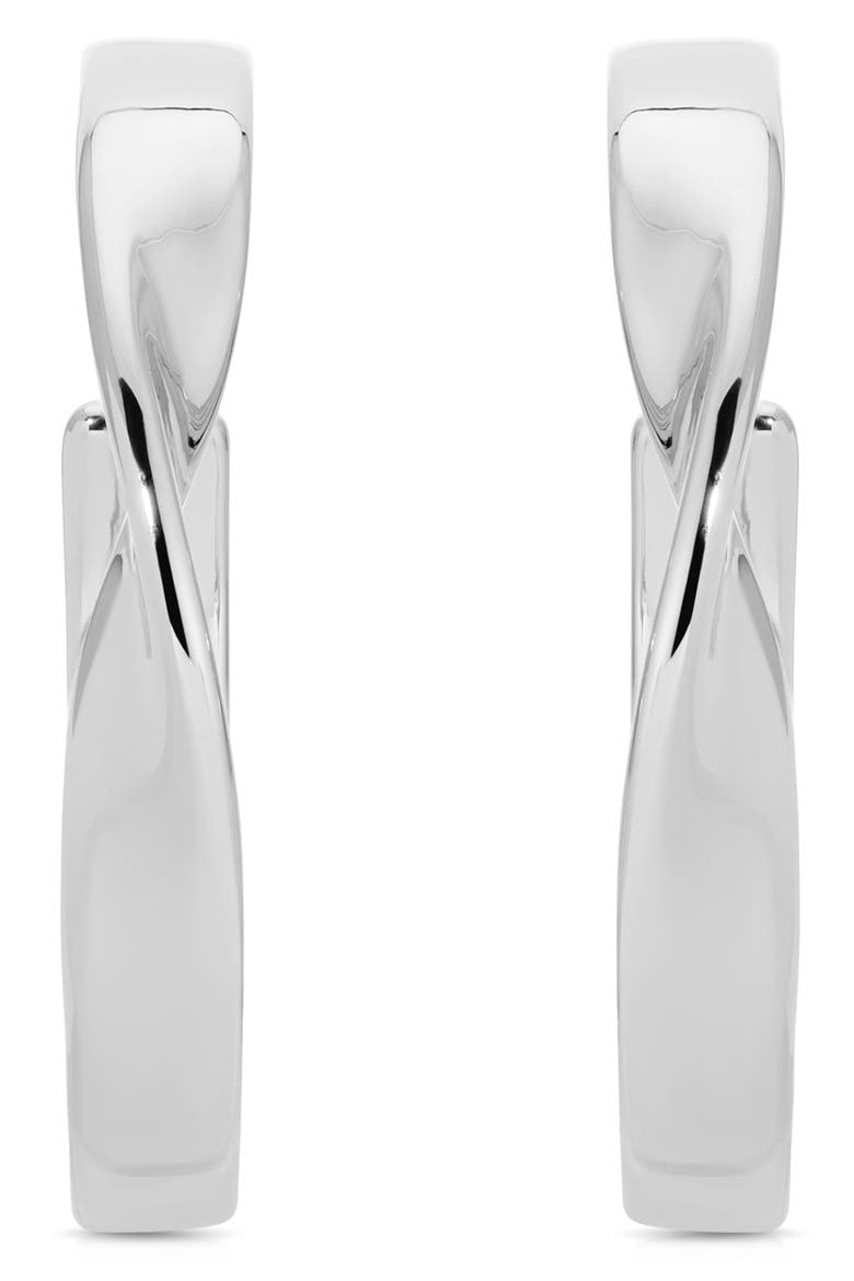 Heirloom Medium Hoop Earrings, Alternate, color, SILVER