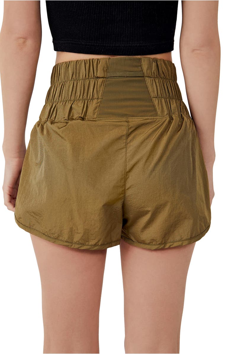 Free People FP Movement The Way Home Shorts, Alternate, color, Army