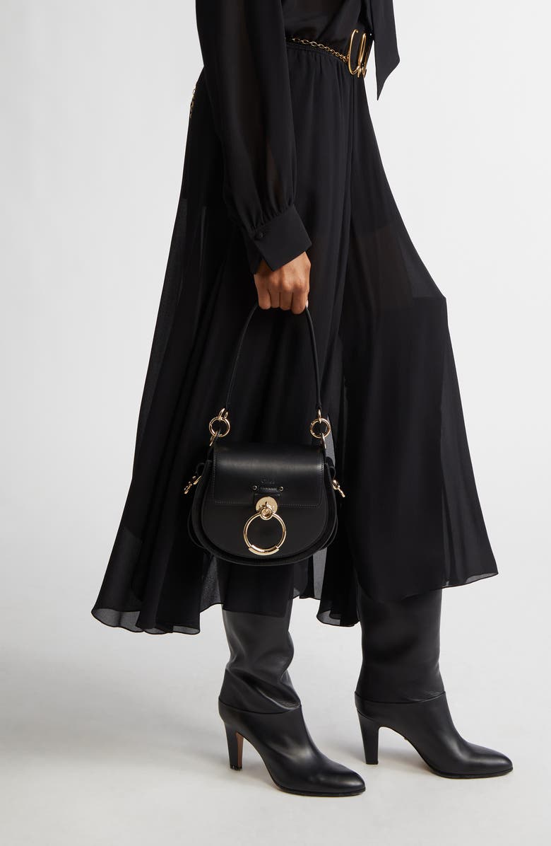 Chloé Small Tess Leather Crossbody Bag, Alternate, color,